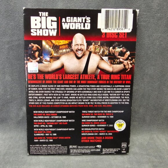 The Big Show - A Giant's World ( DVD ) WWE WCW AEW ECW Paul Wight  B2-31 - Picture 2 of 4